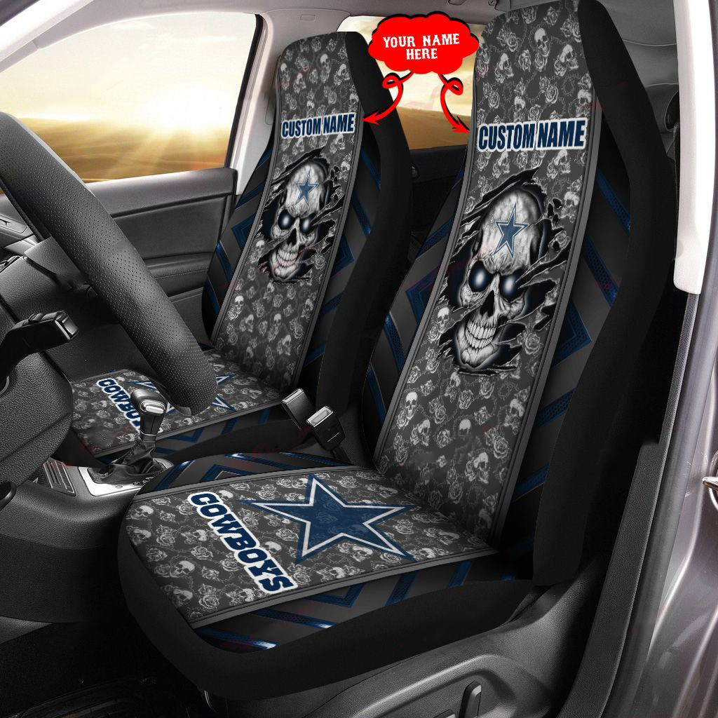 Dallas Cowboys Personalized Car Seat Covers BG446 - Famjoys Dallas Cowboys Personalized Car Seat Covers BG446 - Famjoys