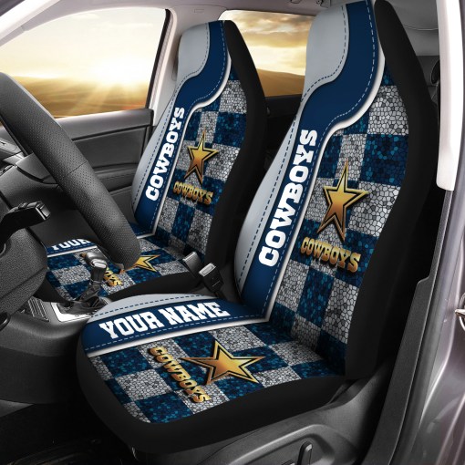 Dallas Cowboys Personalized Car Seat Covers BGCSC642 - Famjoys Dallas Cowboys Personalized Car Seat Covers BGCSC642 - Famjoys