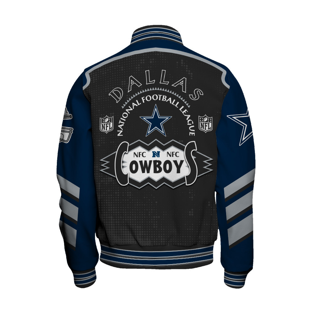 Dallas Cowboys - Relentless Determination Unisex Varsity Jacket - Famjoys Dallas Cowboys - Relentless Determination Unisex Varsity Jacket - Famjoys