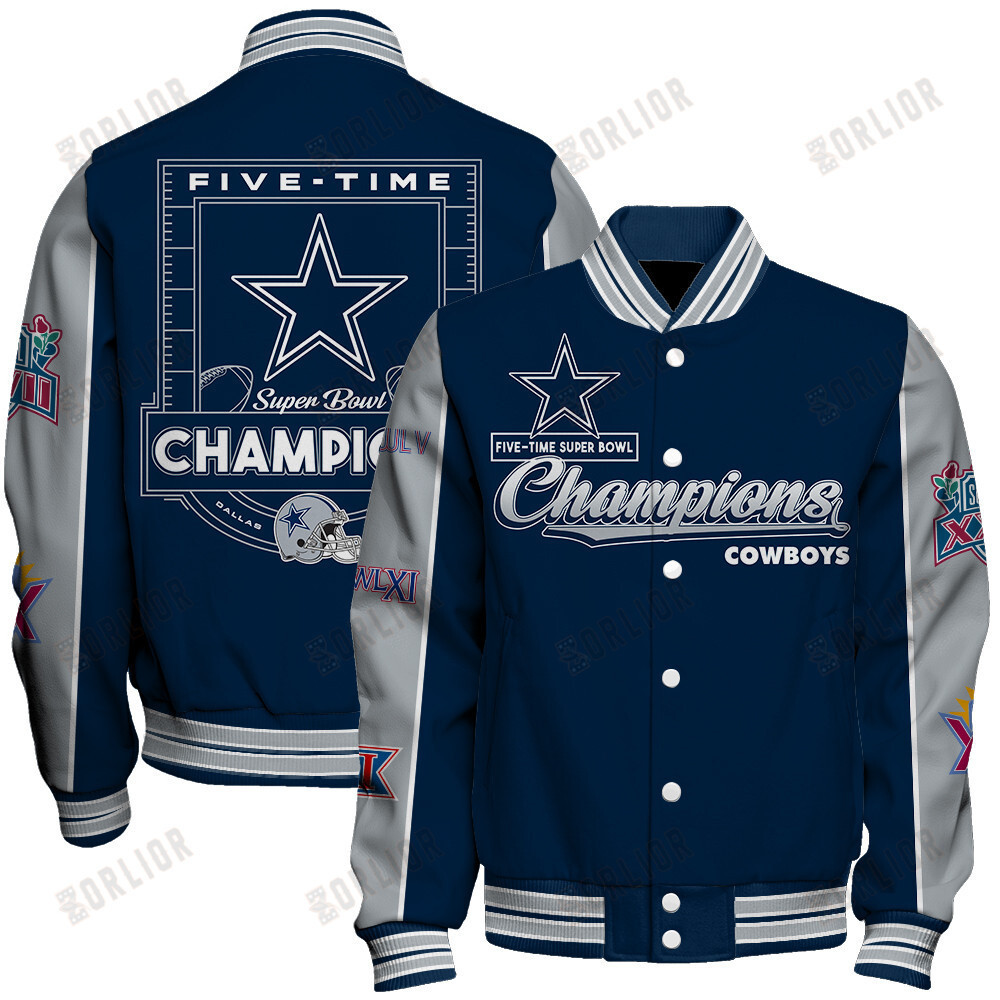 Dallas Cowboys Super Bowl Champions Live For These Colors Varsity Jacket - Famjoys Dallas Cowboys Super Bowl Champions Live For These Colors Varsity Jacket - Famjoys