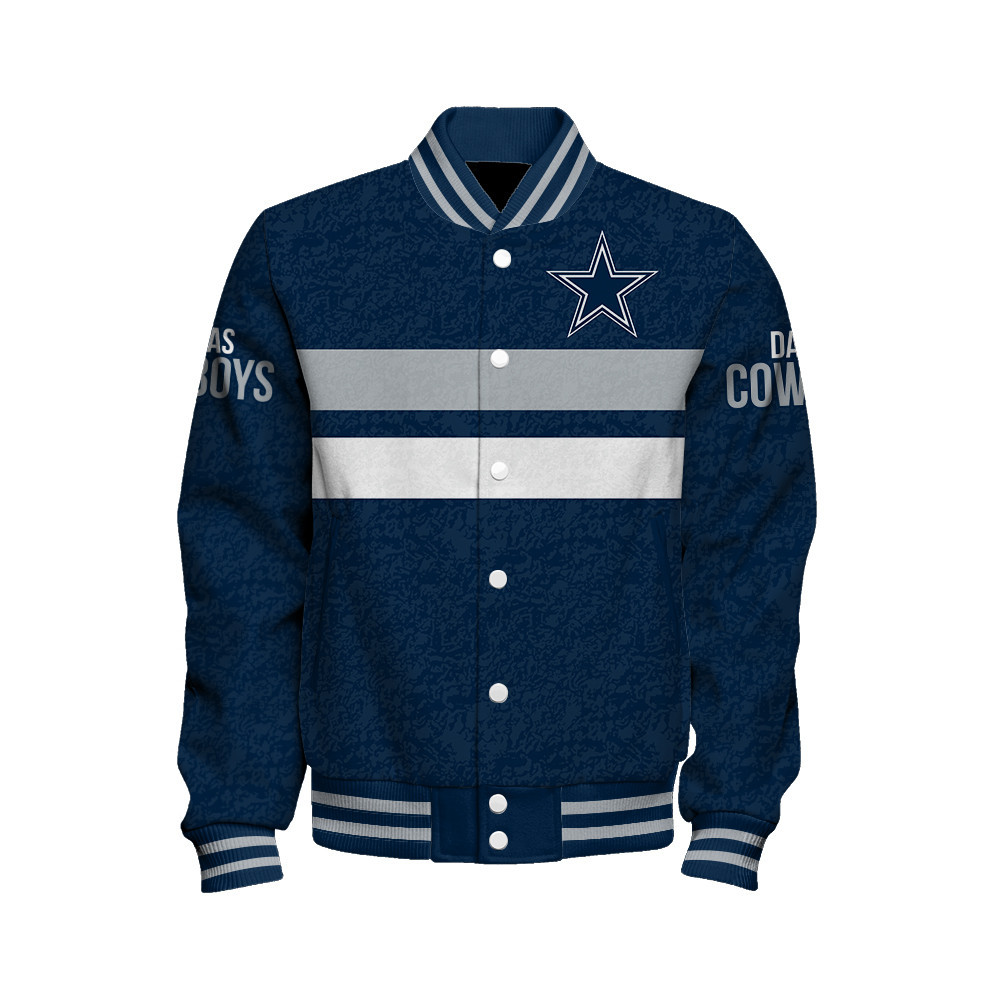 Dallas Cowboys - Super Durable Unisex Varsity Jacket - Famjoys Dallas Cowboys - Super Durable Unisex Varsity Jacket - Famjoys