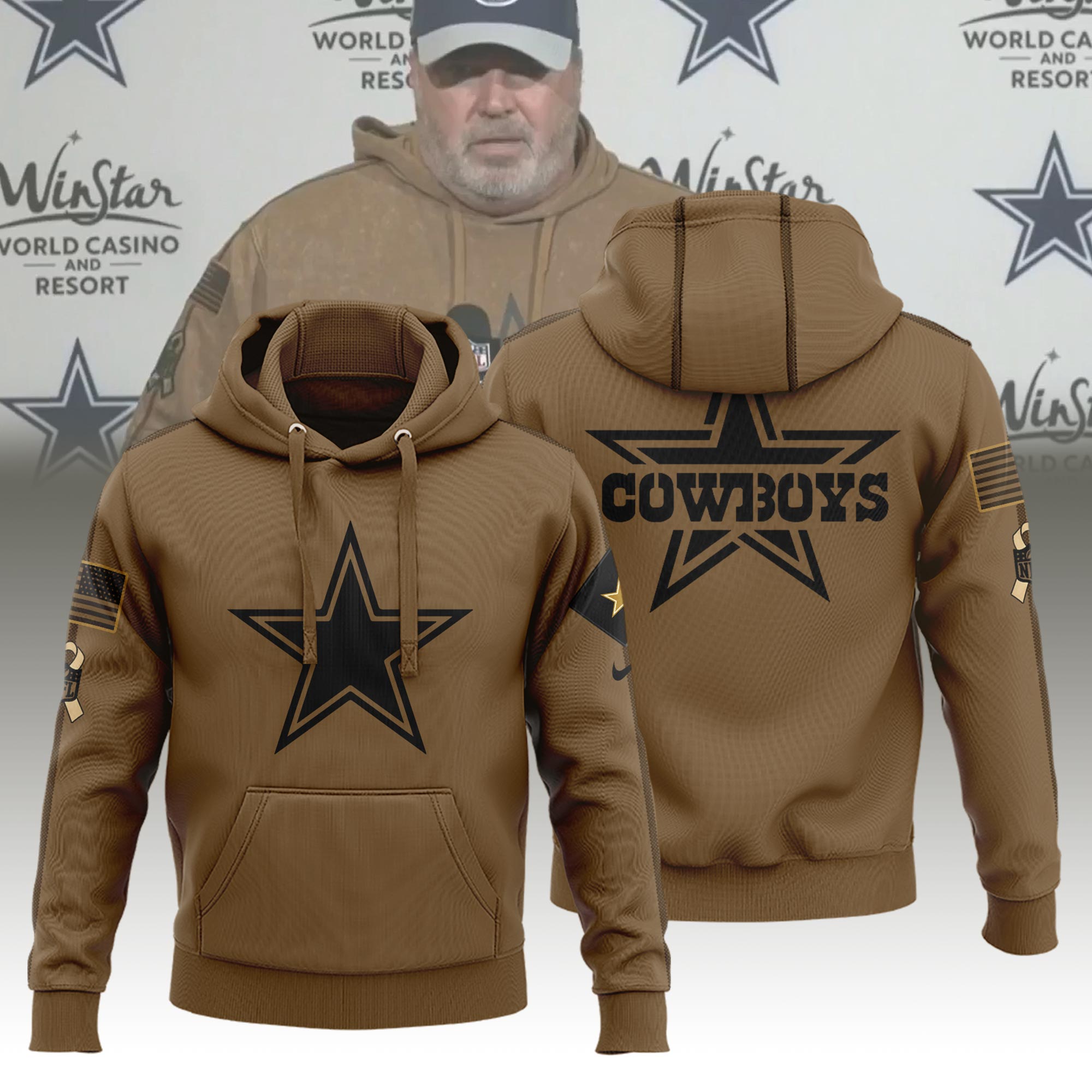 Dallas Cowboys Veterans Hoodie 01 - Famjoys Dallas Cowboys Veterans Hoodie 01 - Famjoys