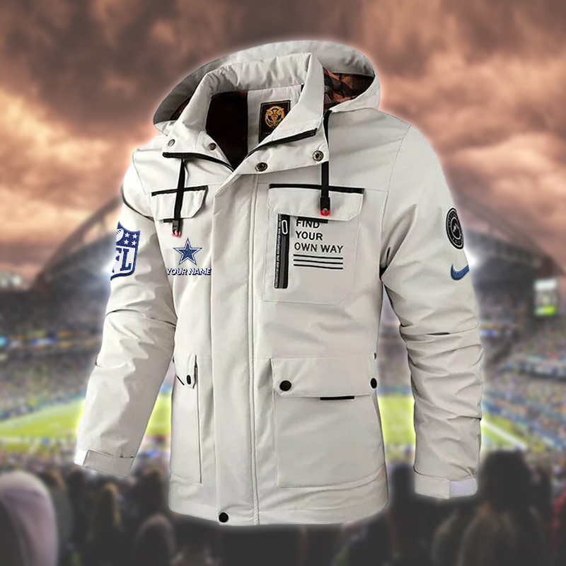 Dallas Cowboys Windbreaker Bomber Jacket 01 - Famjoys Dallas Cowboys Windbreaker Bomber Jacket 01 - Famjoys