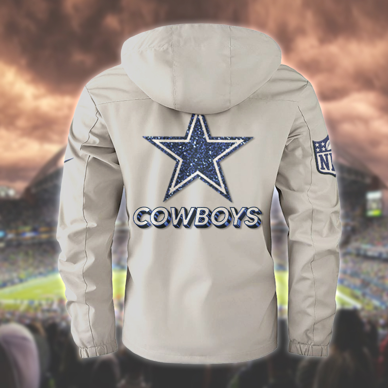 Dallas Cowboys Windbreaker Bomber Jacket 01 - Famjoys Dallas Cowboys Windbreaker Bomber Jacket 01 - Famjoys