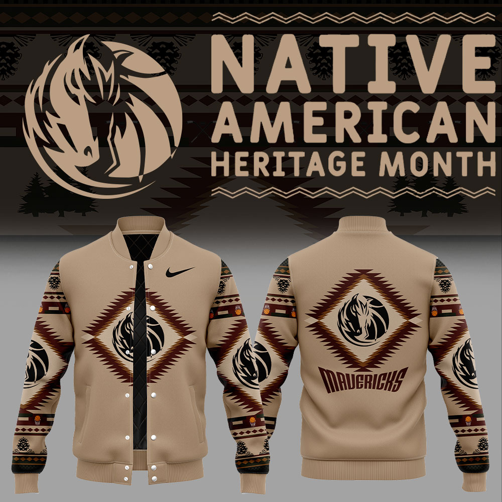 Dallas Mavericks Native American Heritage Bomber Jacket+NT20122405ID10DS11 - Famjoys Dallas Mavericks Native American Heritage Bomber Jacket+NT20122405ID10DS11 - Famjoys