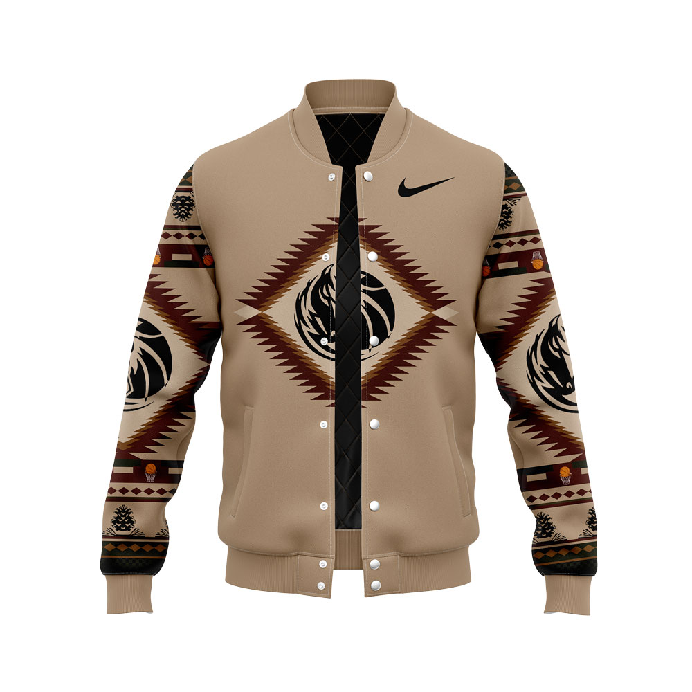 Dallas Mavericks Native American Heritage Bomber Jacket+NT20122405ID10DS11 - Famjoys Dallas Mavericks Native American Heritage Bomber Jacket+NT20122405ID10DS11 - Famjoys