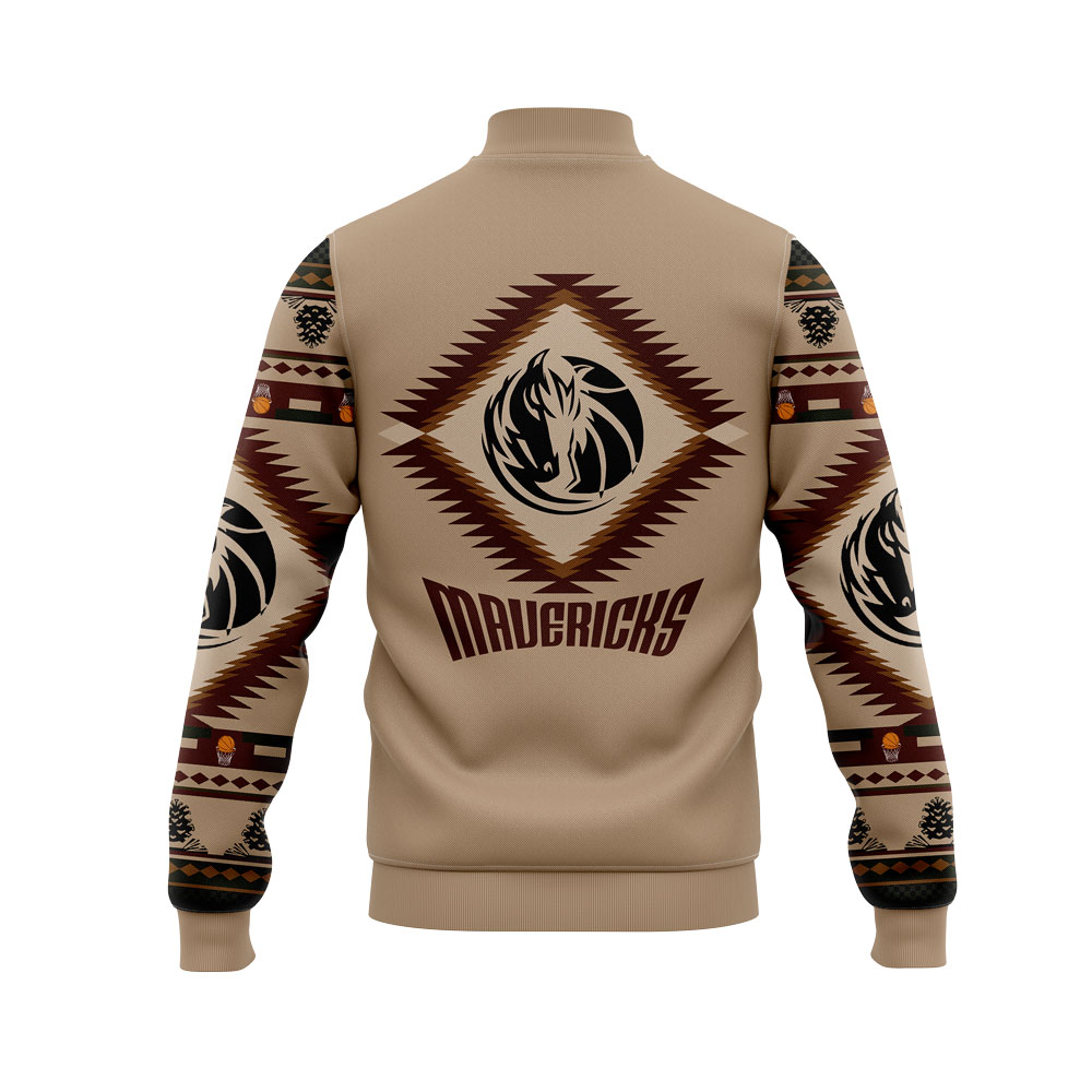 Dallas Mavericks Native American Heritage Bomber Jacket+NT20122405ID10DS11 - Famjoys Dallas Mavericks Native American Heritage Bomber Jacket+NT20122405ID10DS11 - Famjoys