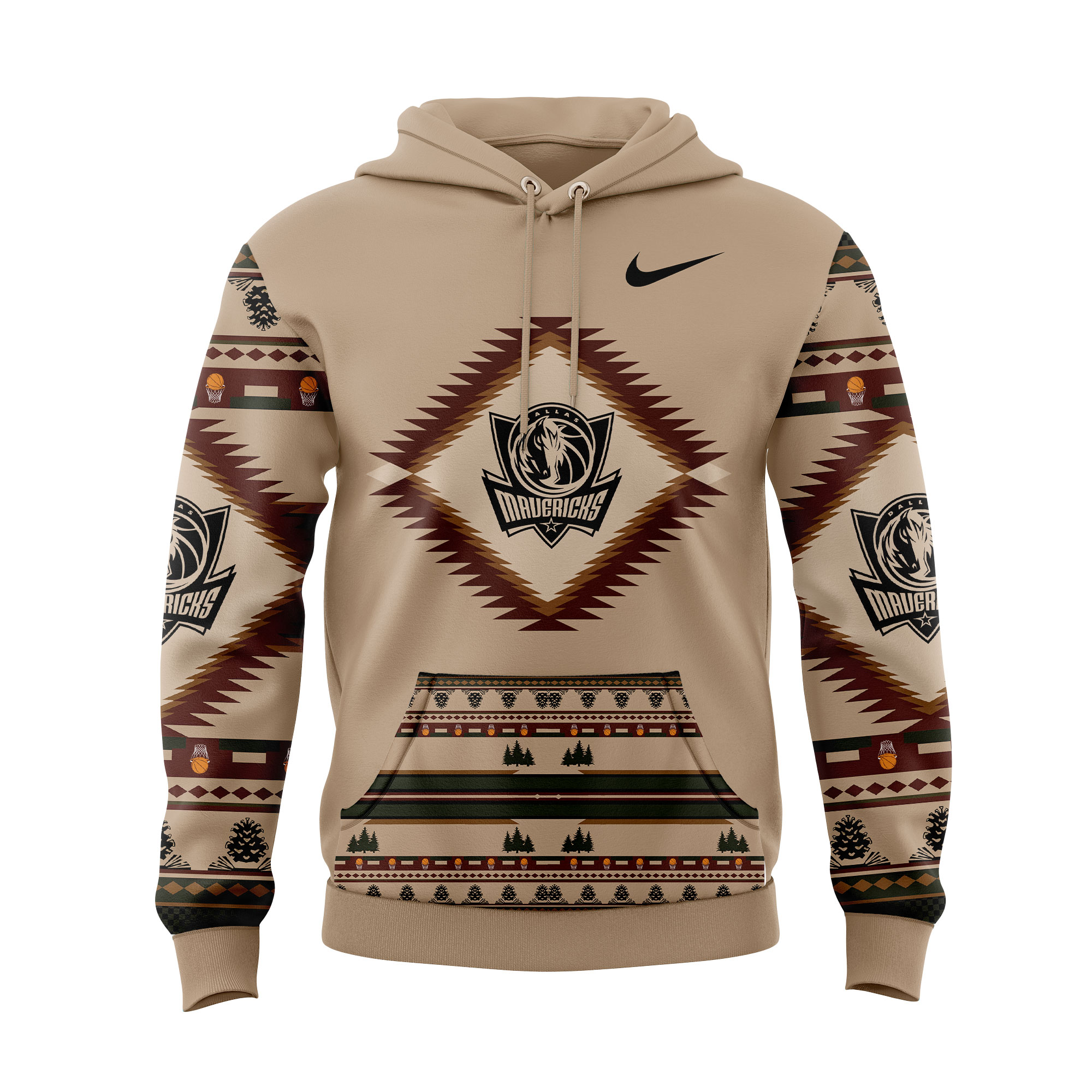 Dallas Mavericks Native American Heritage Hoodie Set V2+NT23122419ID10DS10 - Famjoys Dallas Mavericks Native American Heritage Hoodie Set V2+NT23122419ID10DS10 - Famjoys