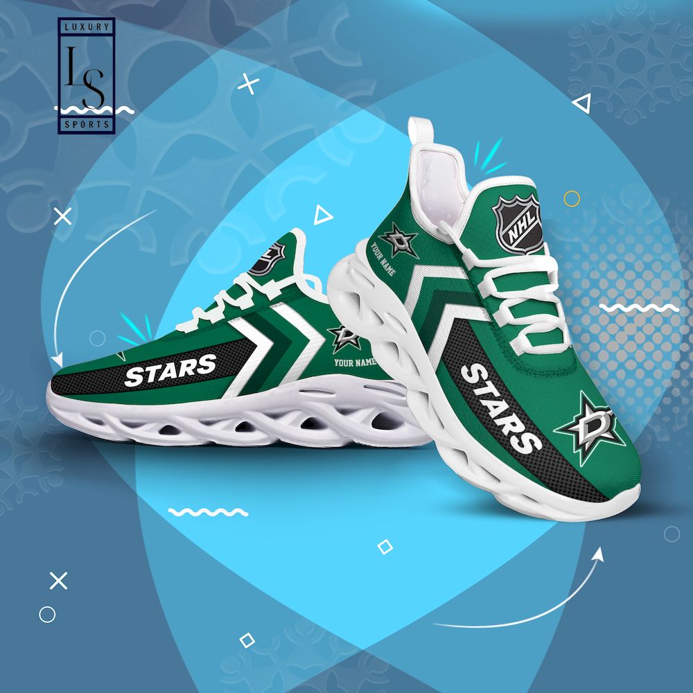 Dallas Stars NHL Personalized Max Soul Shoes - Famjoys Dallas Stars NHL Personalized Max Soul Shoes - Famjoys