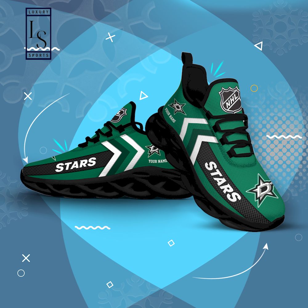 Dallas Stars NHL Personalized Max Soul Shoes - Famjoys Dallas Stars NHL Personalized Max Soul Shoes - Famjoys