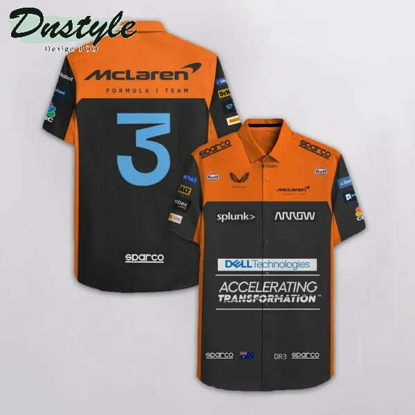 Daniel Ricciardo Mclaren F1 Team Hawaiian Shirt - Famjoys Daniel Ricciardo Mclaren F1 Team Hawaiian Shirt - Famjoys