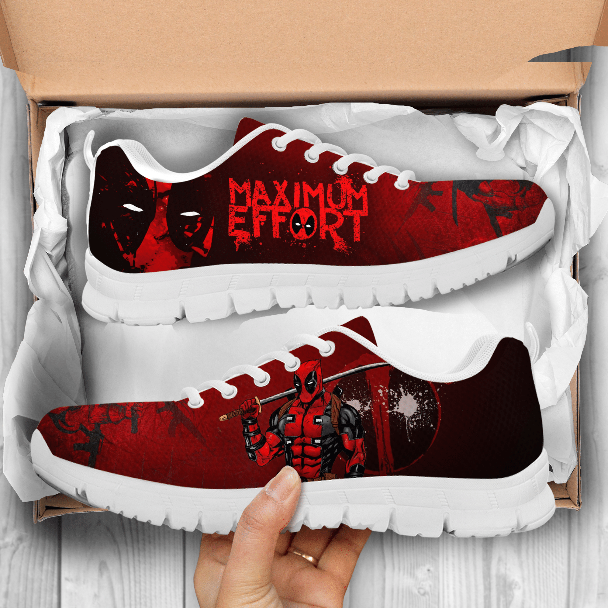 Deadpool Sneakers - Famjoys Deadpool Sneakers - Famjoys