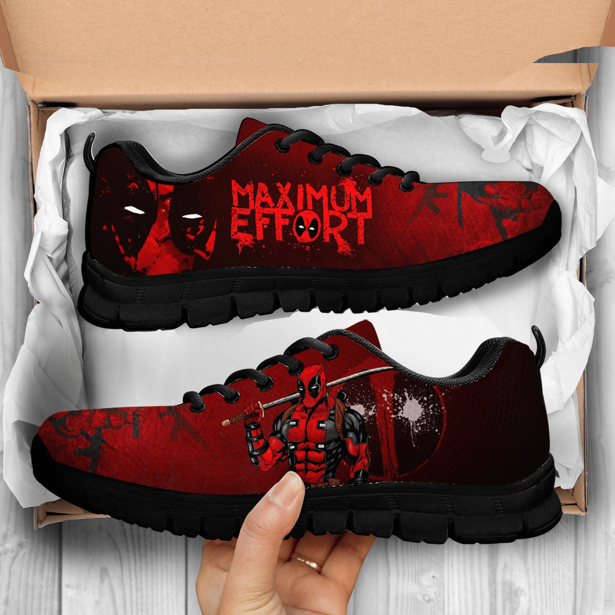 Deadpool Sneakers - Famjoys Deadpool Sneakers - Famjoys