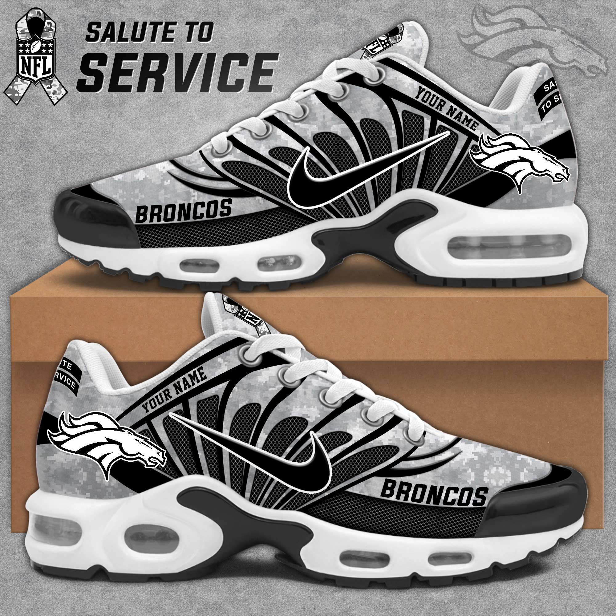 Denver Bronco Personalized Shoes - Famjoys Denver Bronco Personalized Shoes - Famjoys