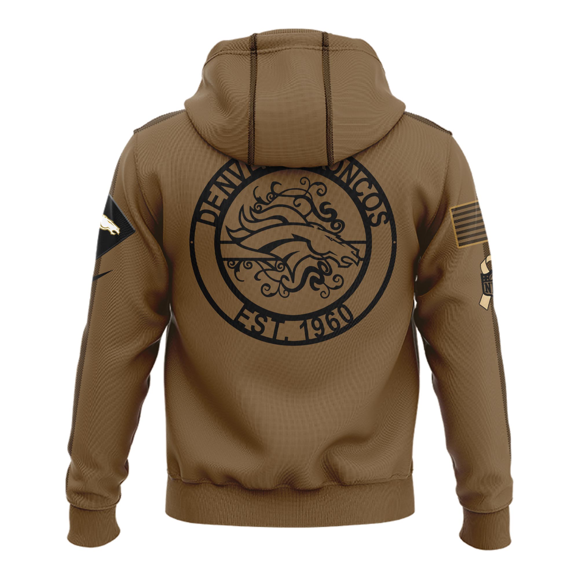 Denver Bronco Veterans Hoodie - Famjoys Denver Bronco Veterans Hoodie - Famjoys