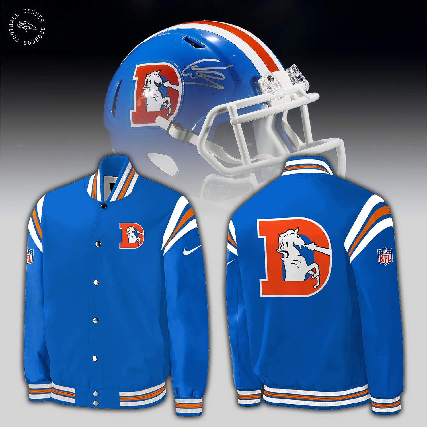 Denver Broncos 2024 Throwback 1977 Orange Crush Baseball Jakcet - Famjoys Denver Broncos 2024 Throwback 1977 Orange Crush Baseball Jakcet - Famjoys