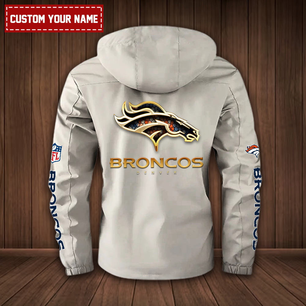 Denver Broncos 2D Casual Golden Logo Windbreaker Bomber Jacket SP04112310ID03DS07 - Famjoys Denver Broncos 2D Casual Golden Logo Windbreaker Bomber Jacket SP04112310ID03DS07 - Famjoys