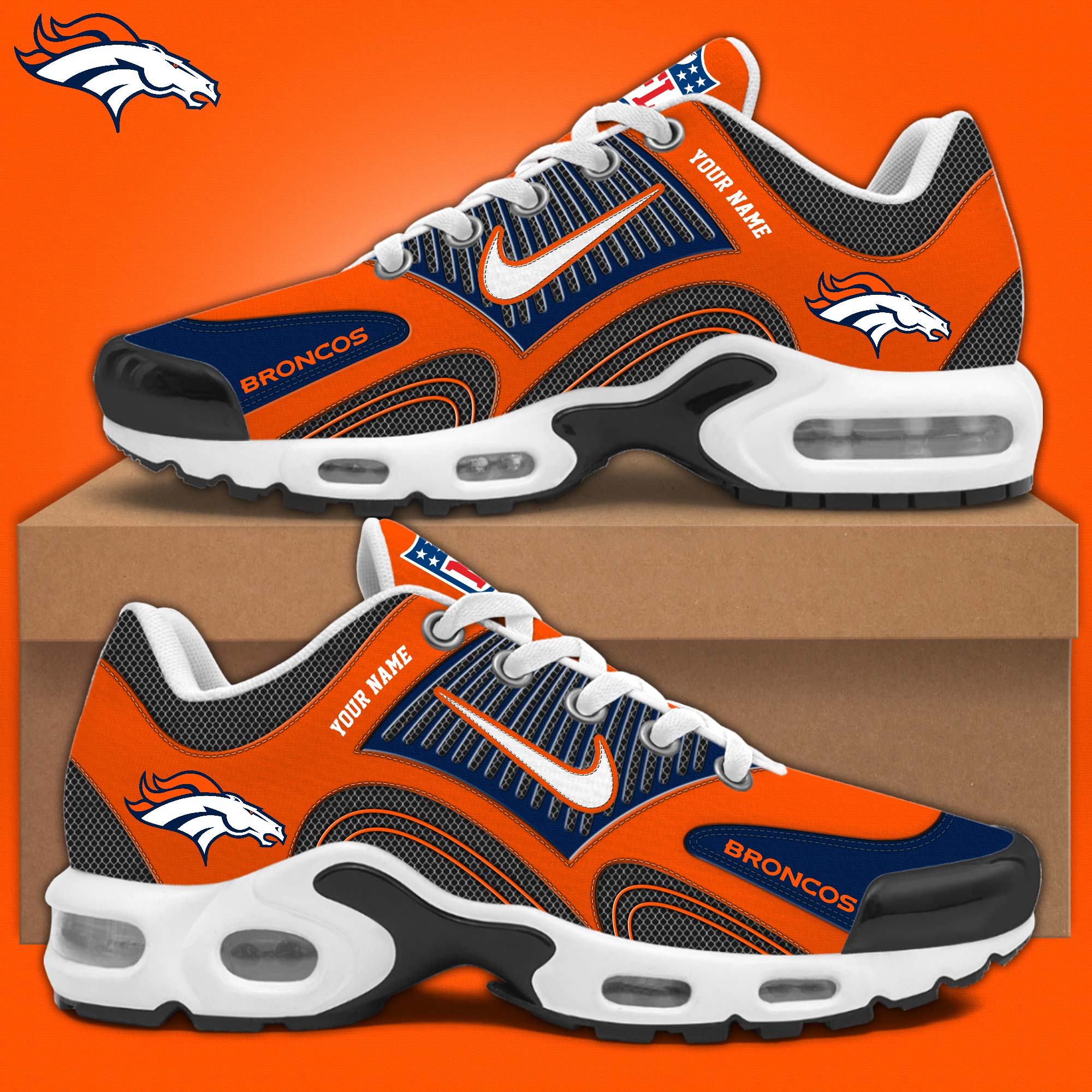 Denver Broncos Air Cushion Shoes - Famjoys Denver Broncos Air Cushion Shoes - Famjoys