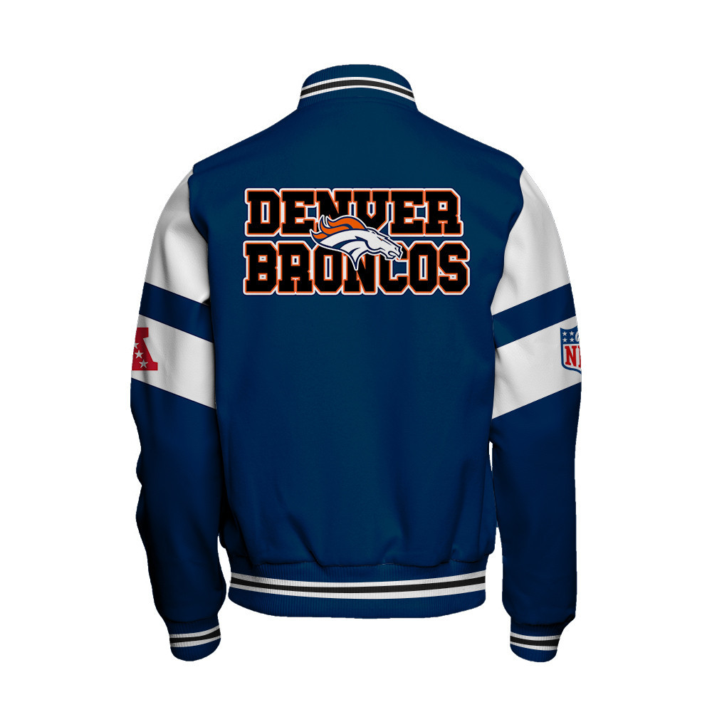 Denver Broncos American Football Conference Unisex Varsity Jacket V11 - Famjoys Denver Broncos American Football Conference Unisex Varsity Jacket V11 - Famjoys