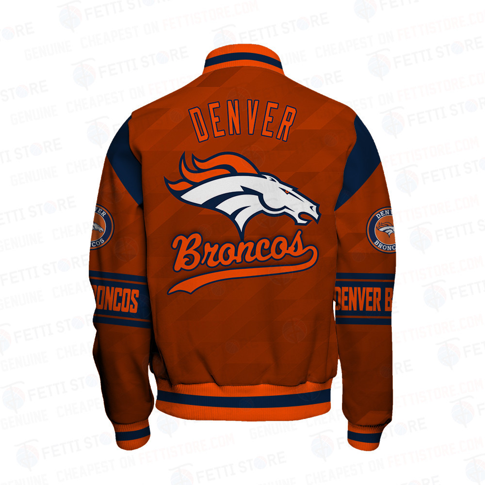 Denver Broncos American Football League Pattern Varsity Jacket SH1 V2 - Famjoys Denver Broncos American Football League Pattern Varsity Jacket SH1 V2 - Famjoys
