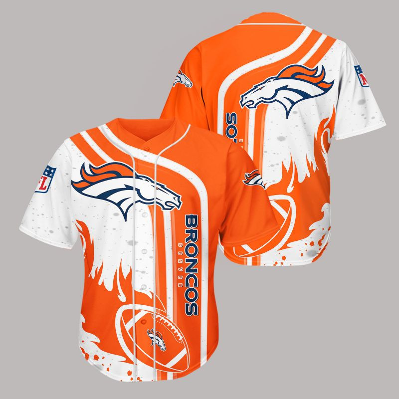 Denver Broncos Baseball Jersey - Famjoys Denver Broncos Baseball Jersey - Famjoys