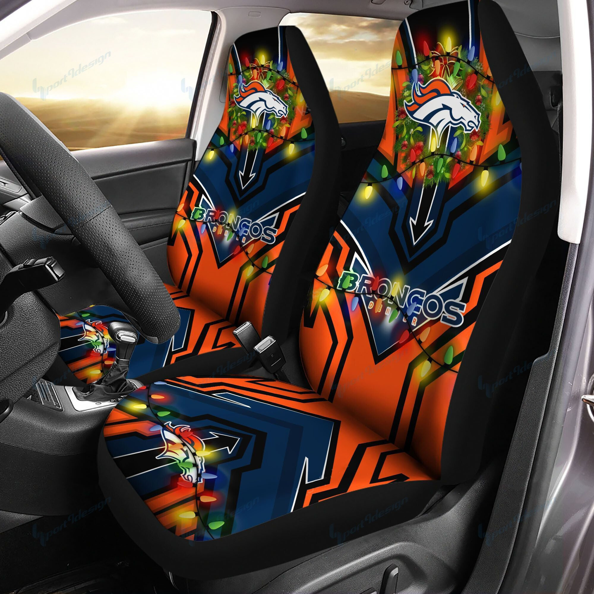 Denver Broncos Car Seat Covers BG126 - Famjoys Denver Broncos Car Seat Covers BG126 - Famjoys