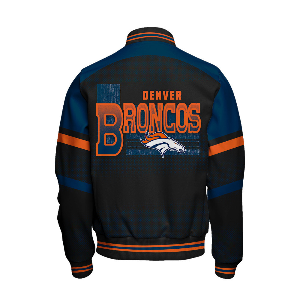 Denver Broncos - Fearless Warrior Unisex Varsity Jacket - Famjoys Denver Broncos - Fearless Warrior Unisex Varsity Jacket - Famjoys