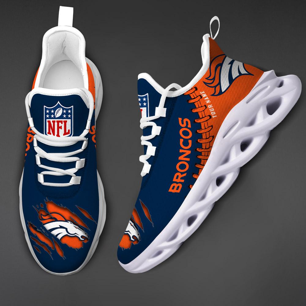 Denver Broncos Max Soul Shoes - Famjoys Denver Broncos Max Soul Shoes - Famjoys