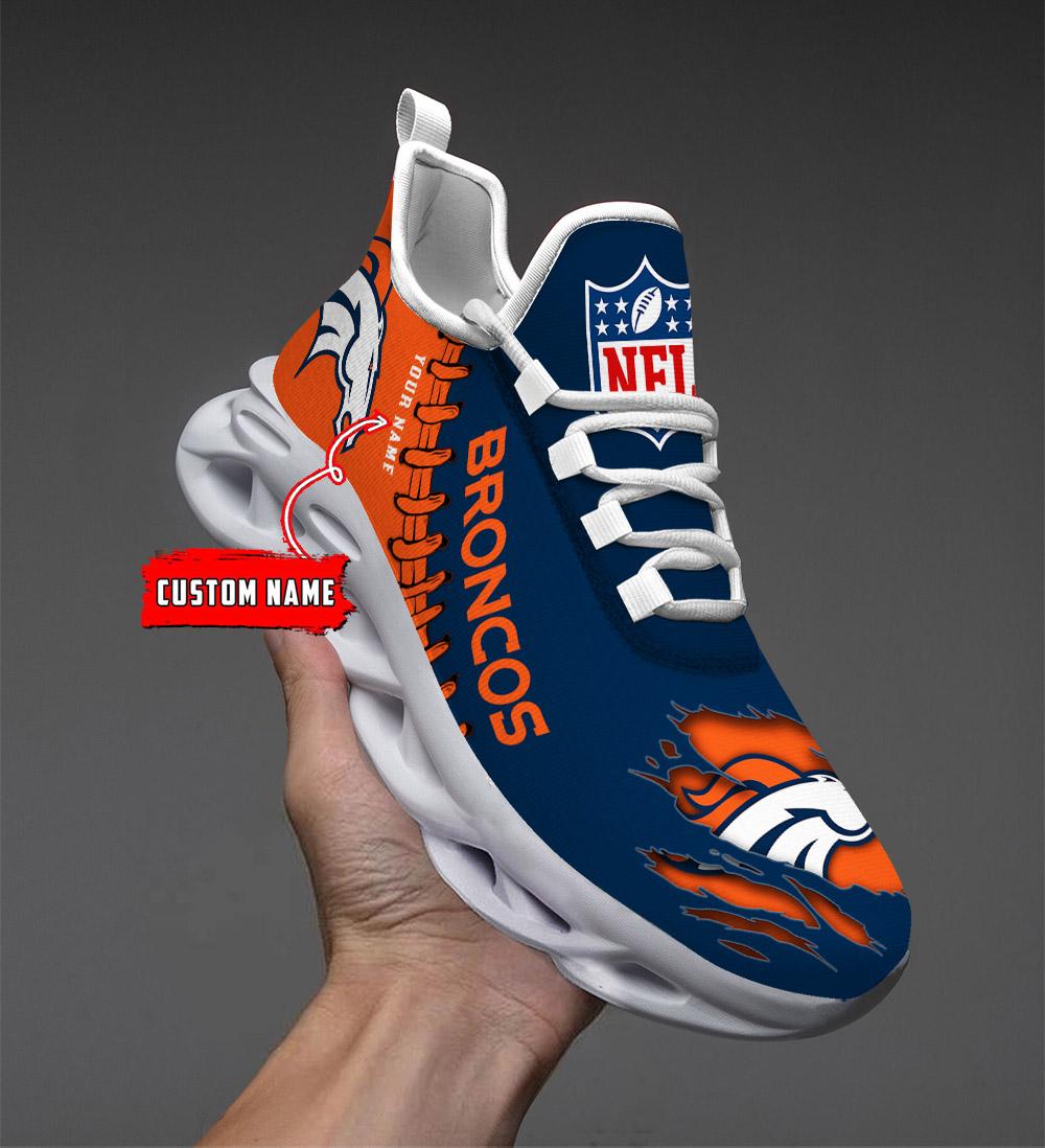 Denver Broncos Max Soul Shoes - Famjoys Denver Broncos Max Soul Shoes - Famjoys