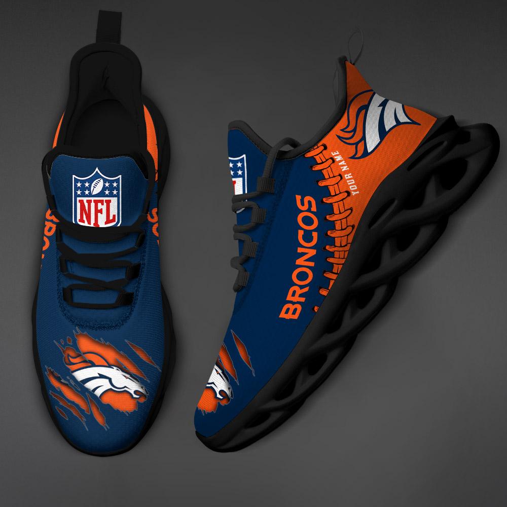 Denver Broncos Max Soul Shoes - Famjoys Denver Broncos Max Soul Shoes - Famjoys