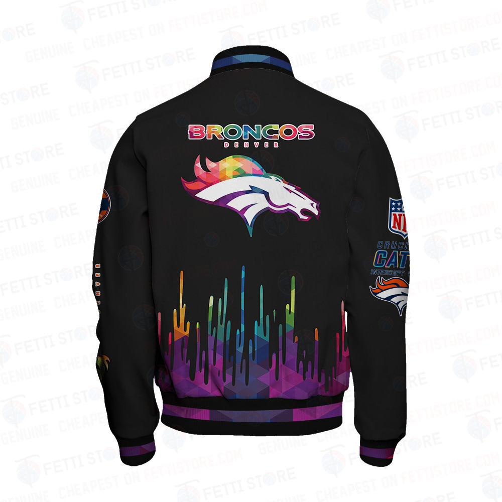 Denver Broncos - National Football League AOP Varsity Jacket V3 - Famjoys Denver Broncos - National Football League AOP Varsity Jacket V3 - Famjoys