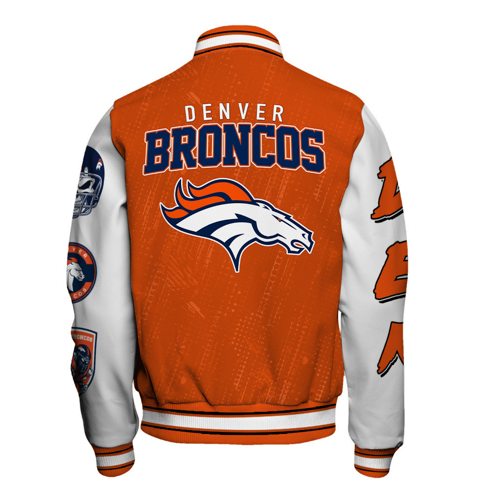 Denver Broncos National Football League Conquer Every Field Unisex Varsity Jacket - Famjoys Denver Broncos National Football League Conquer Every Field Unisex Varsity Jacket - Famjoys