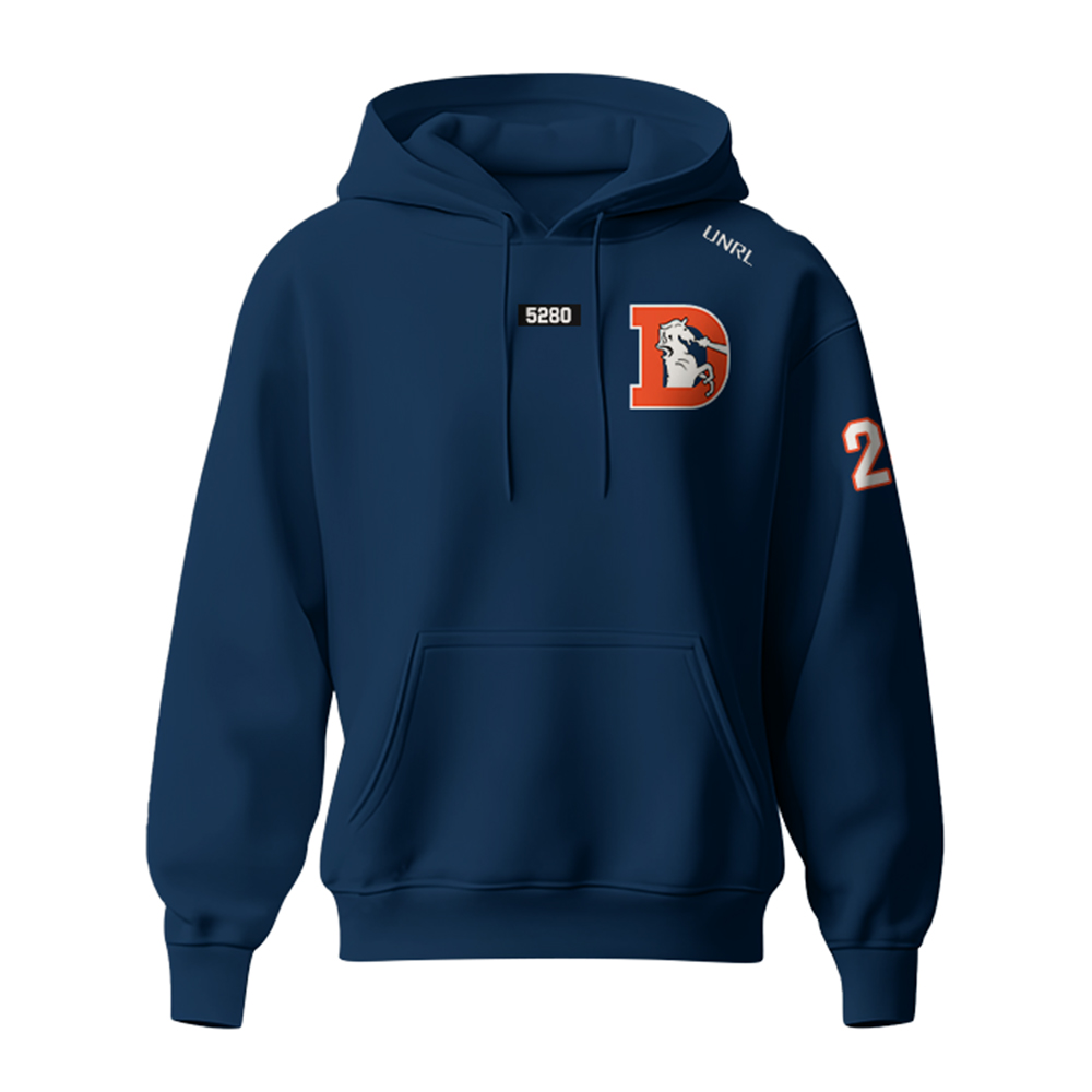Denver Broncos Navy Hoodie Set - Famjoys Denver Broncos Navy Hoodie Set - Famjoys