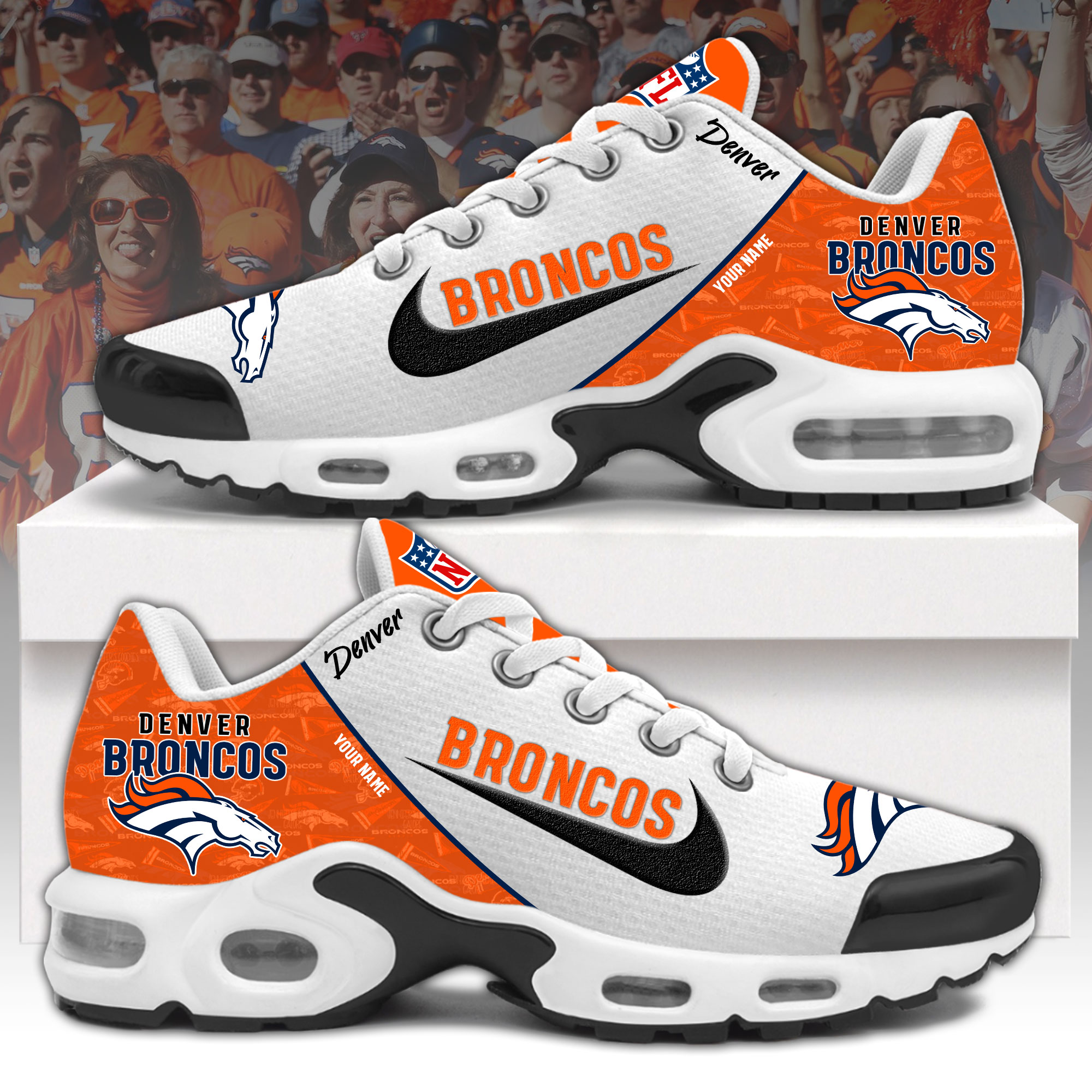 Denver Broncos Personalized Shoes