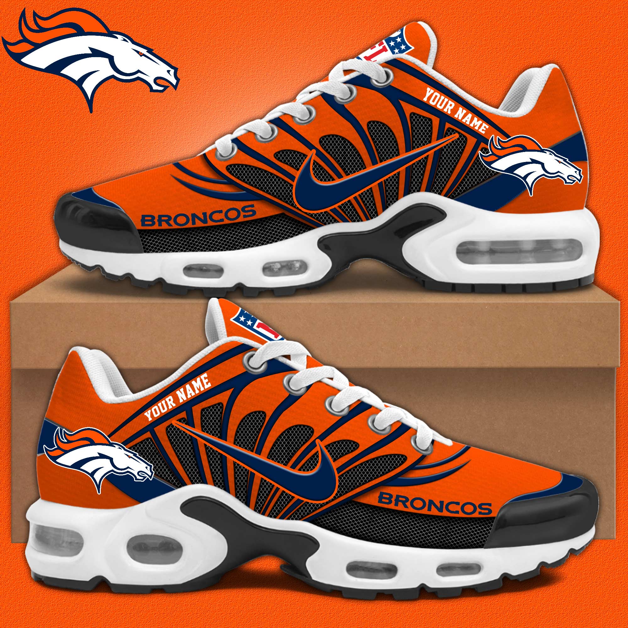 Denver Broncos Personalized Shoes - Famjoys Denver Broncos Personalized Shoes - Famjoys