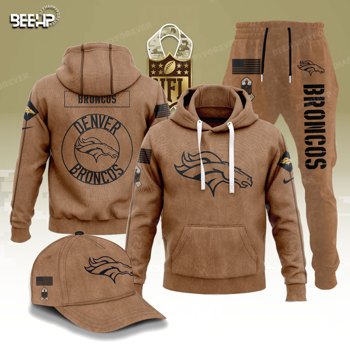 Denver Broncos Salute To Service Combo - Famjoys Denver Broncos Salute To Service Combo - Famjoys