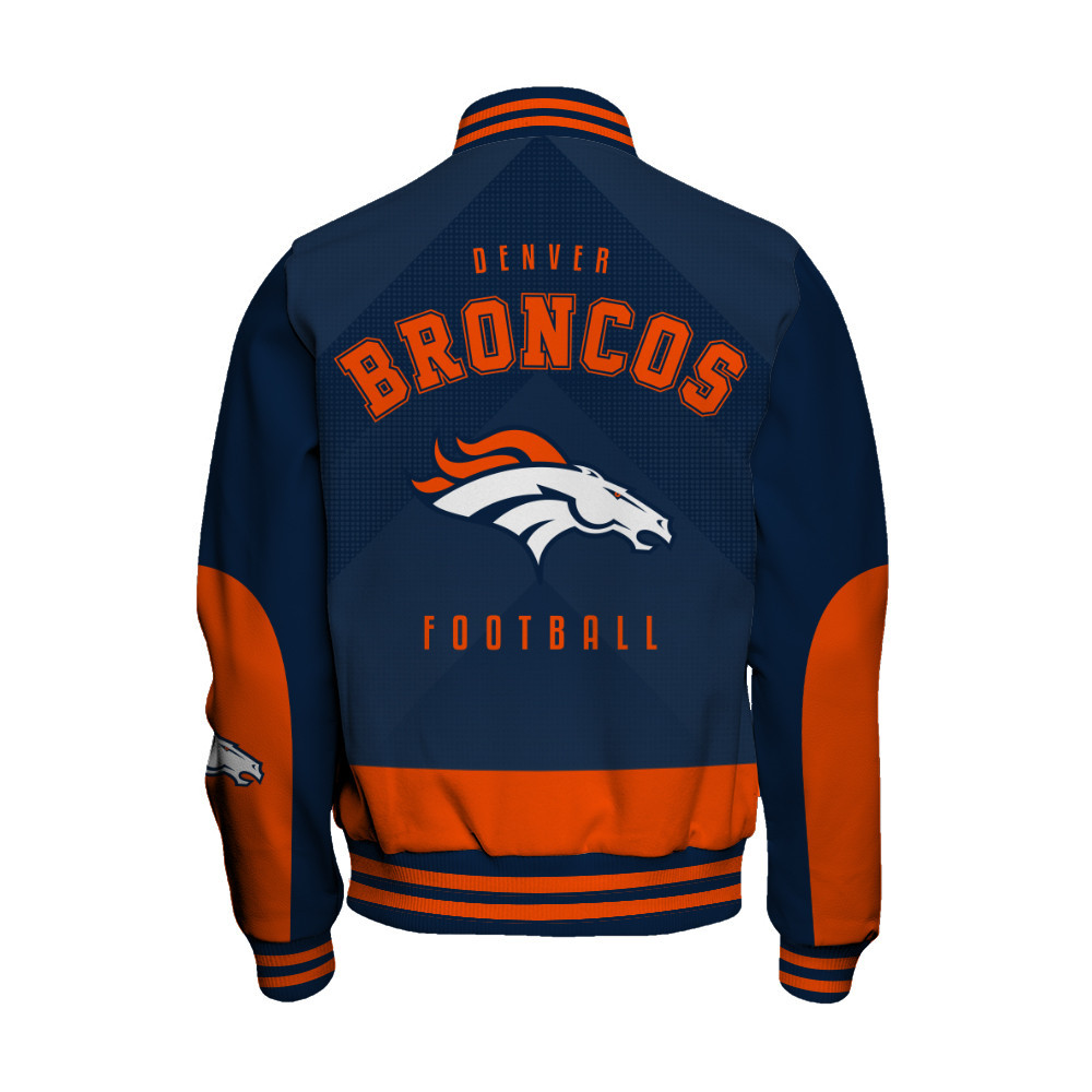 Denver Broncos - Stay Ahead Of The Trend Unisex Varsity Jacket - Famjoys Denver Broncos - Stay Ahead Of The Trend Unisex Varsity Jacket - Famjoys