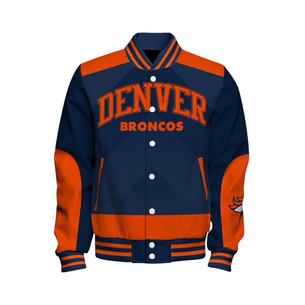 Denver Broncos - Stay Ahead Of The Trend Unisex Varsity Jacket - Famjoys Denver Broncos - Stay Ahead Of The Trend Unisex Varsity Jacket - Famjoys