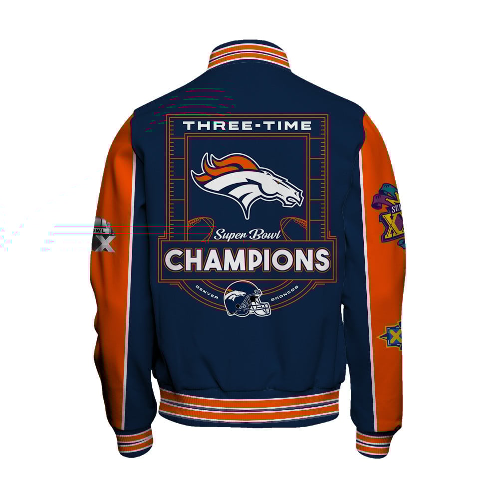 Denver Broncos Super Bowl Champions Live For These Colors Varsity Jacket - Famjoys Denver Broncos Super Bowl Champions Live For These Colors Varsity Jacket - Famjoys