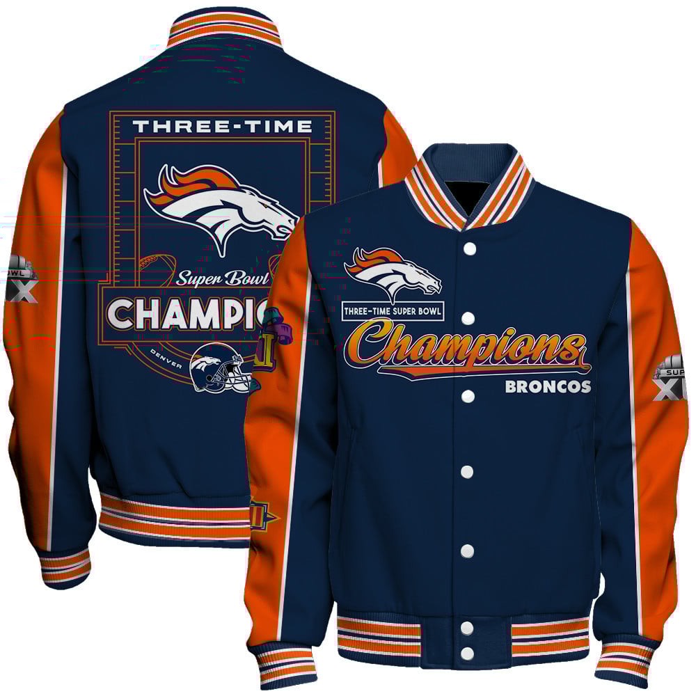 Denver Broncos Super Bowl Champions Live For These Colors Varsity Jacket - Famjoys Denver Broncos Super Bowl Champions Live For These Colors Varsity Jacket - Famjoys