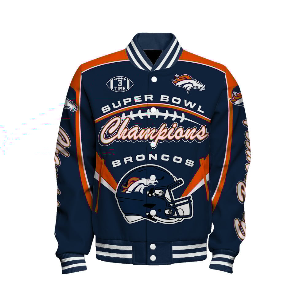 Denver Broncos Super Bowl Champions We'll Always Be Together Varsity Jacket - Famjoys Denver Broncos Super Bowl Champions We'll Always Be Together Varsity Jacket - Famjoys