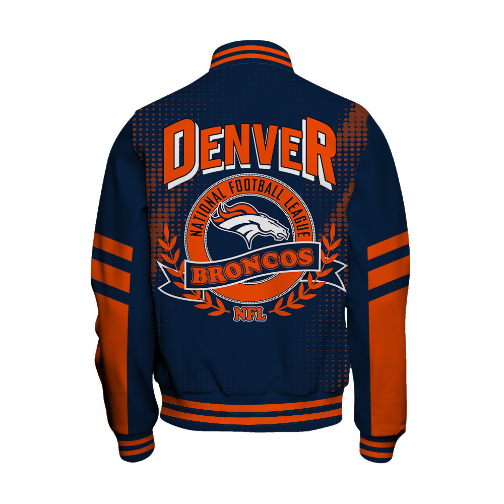Denver Broncos - The Light Of The Star Unisex Varsity Jacket - Famjoys Denver Broncos - The Light Of The Star Unisex Varsity Jacket - Famjoys