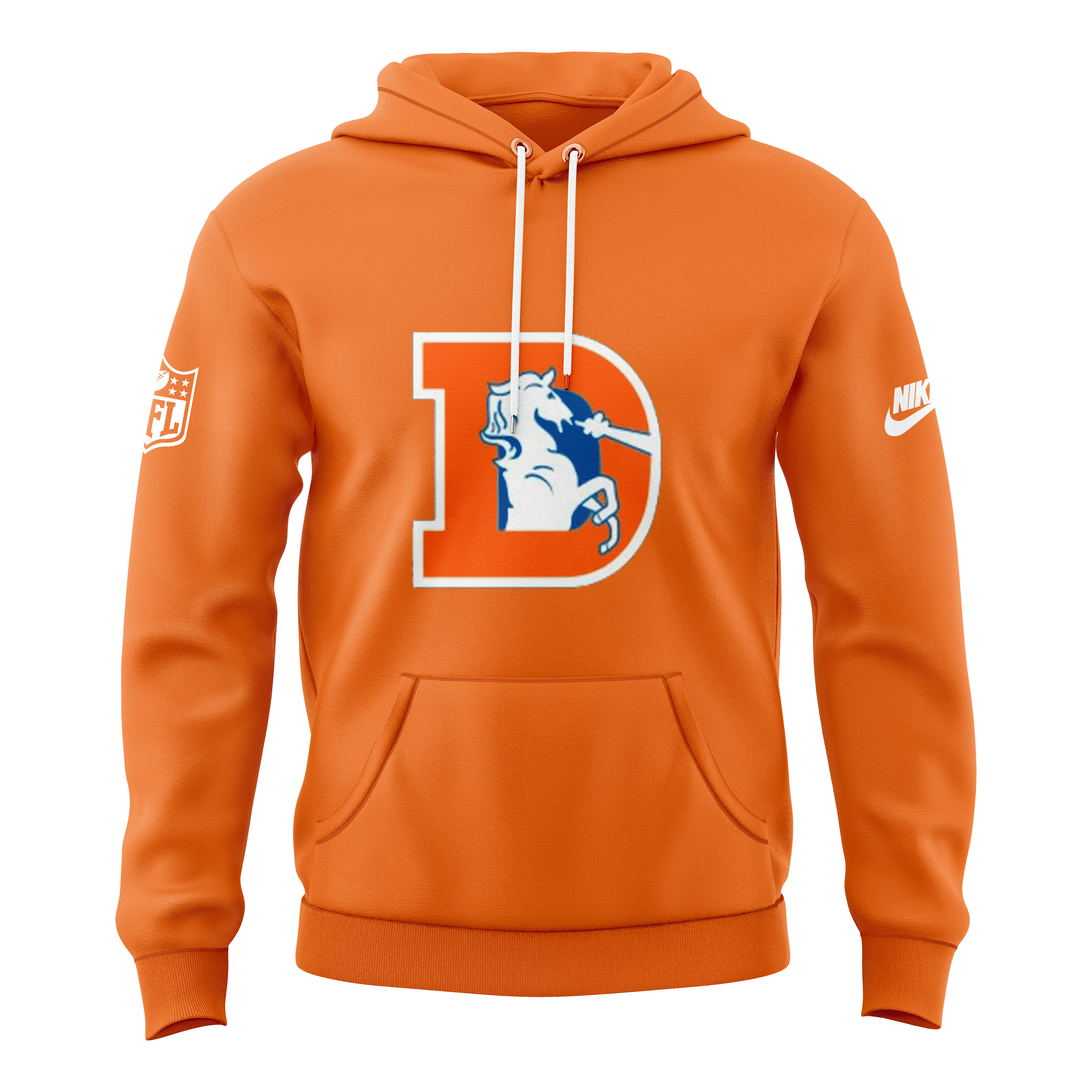 Denver Broncos Throwback Hoodie 2024 - Famjoys Denver Broncos Throwback Hoodie 2024 - Famjoys