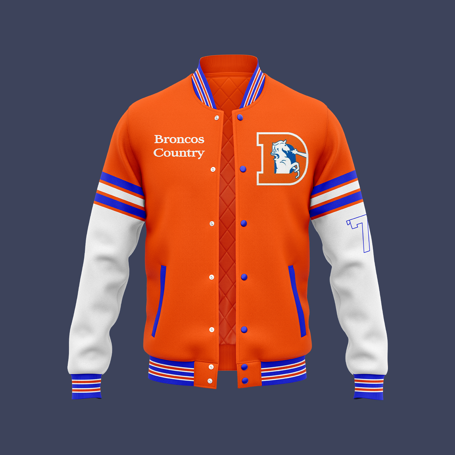 Denver Broncos Throwback Jacket - Famjoys Denver Broncos Throwback Jacket - Famjoys