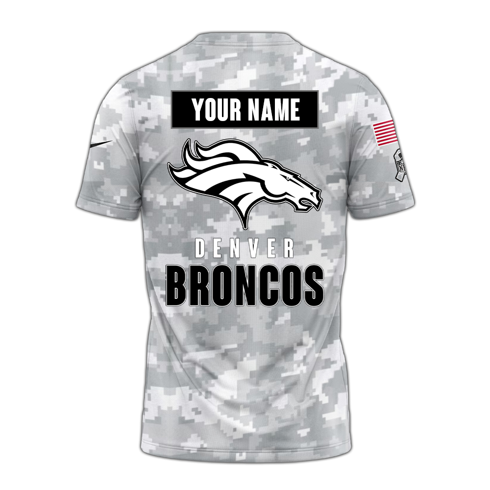Denver Broncos Tshirt Camo Salute to Service Club - Famjoys Denver Broncos Tshirt Camo Salute to Service Club - Famjoys
