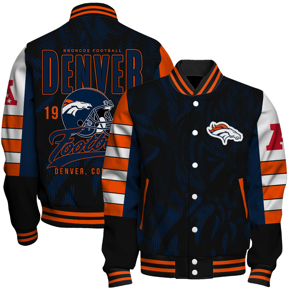 Denver Broncos - Wear Your Passion Unisex Varsity Jacket - Famjoys Denver Broncos - Wear Your Passion Unisex Varsity Jacket - Famjoys