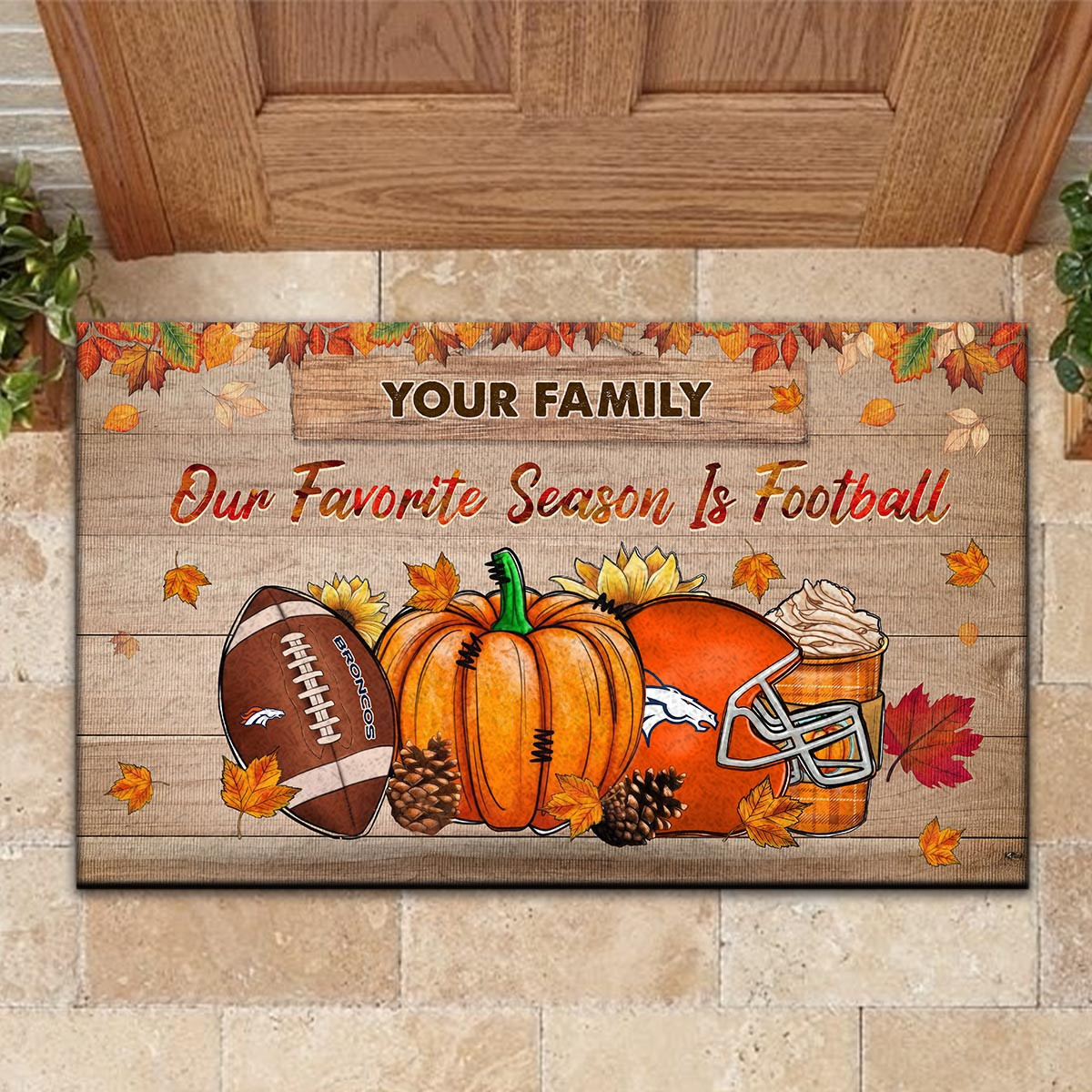Denver BroncosOur Favorite Season is Football Doormat - Famjoys Denver BroncosOur Favorite Season is Football Doormat - Famjoys