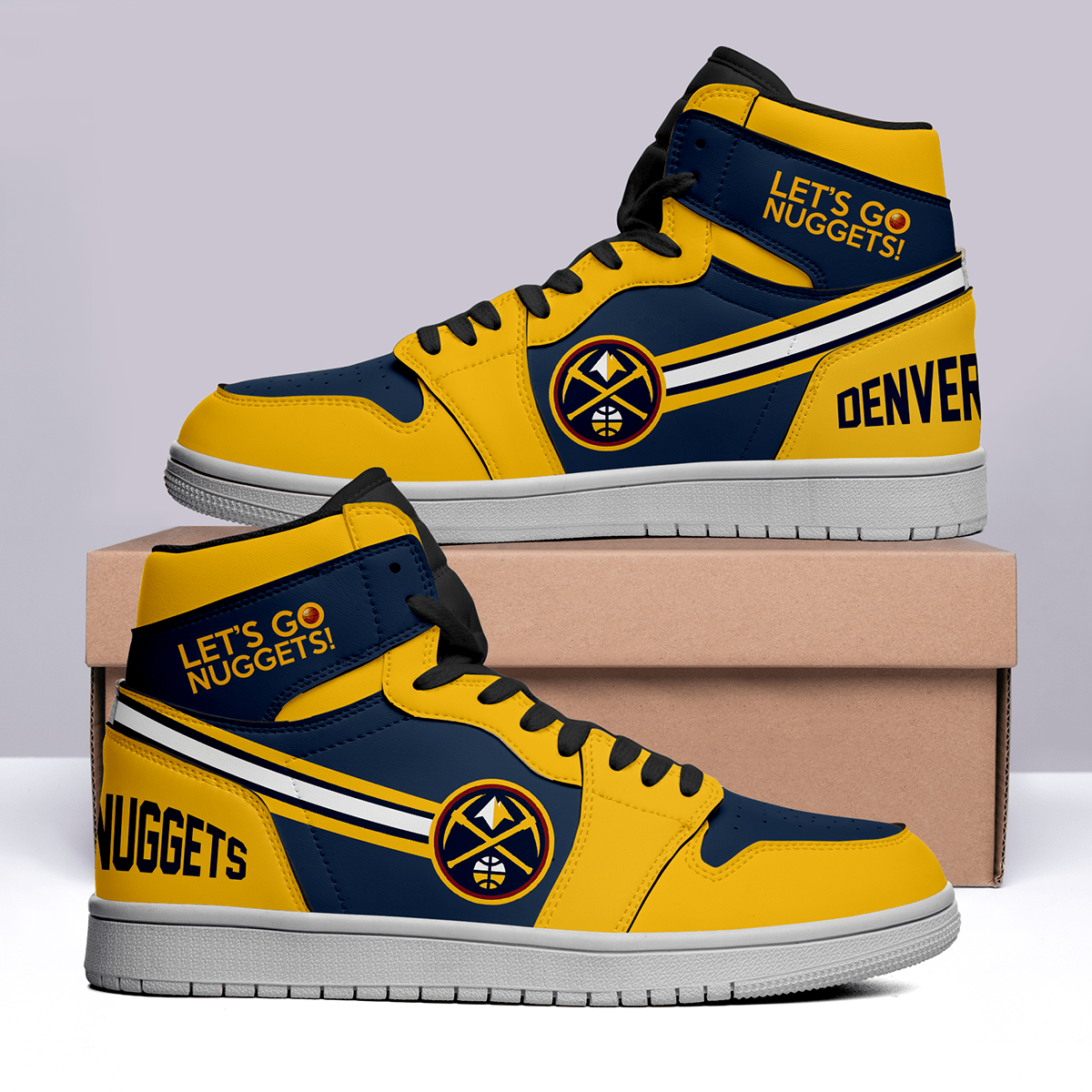 Denver Nuggets #NBA AJ1 Shoes Limited - Famjoys Denver Nuggets #NBA AJ1 Shoes Limited - Famjoys