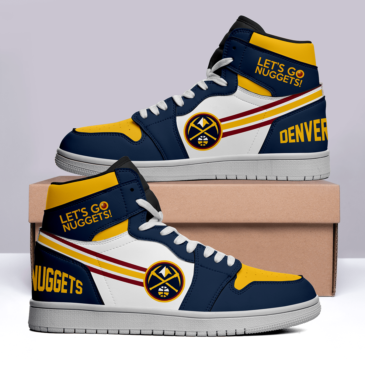 Denver Nuggets #NBA AJ1 Shoes Limited - Famjoys Denver Nuggets #NBA AJ1 Shoes Limited - Famjoys