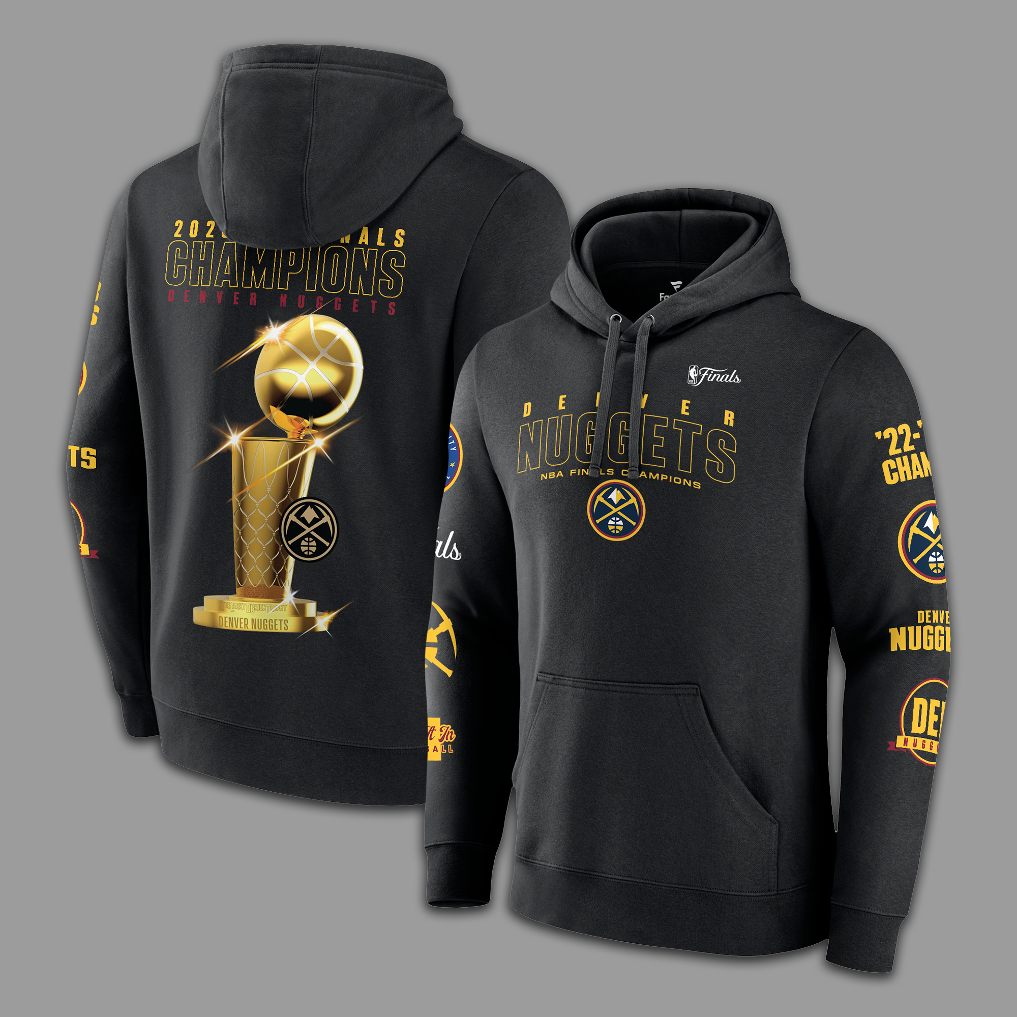 Denver Nuggets 2023 NBA Finals Champions Hoodie - Famjoys Denver Nuggets 2023 NBA Finals Champions Hoodie - Famjoys